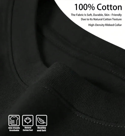 Men's Retro Rap Graphic T-Shirt Cotton Oversized Tee